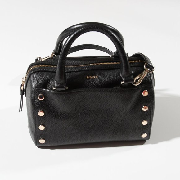 Dkny Handbags - DKNY Leather Studded Crossbody Purse